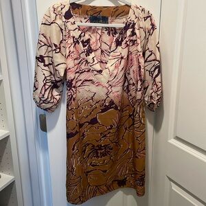 Floral multicolored mini dress